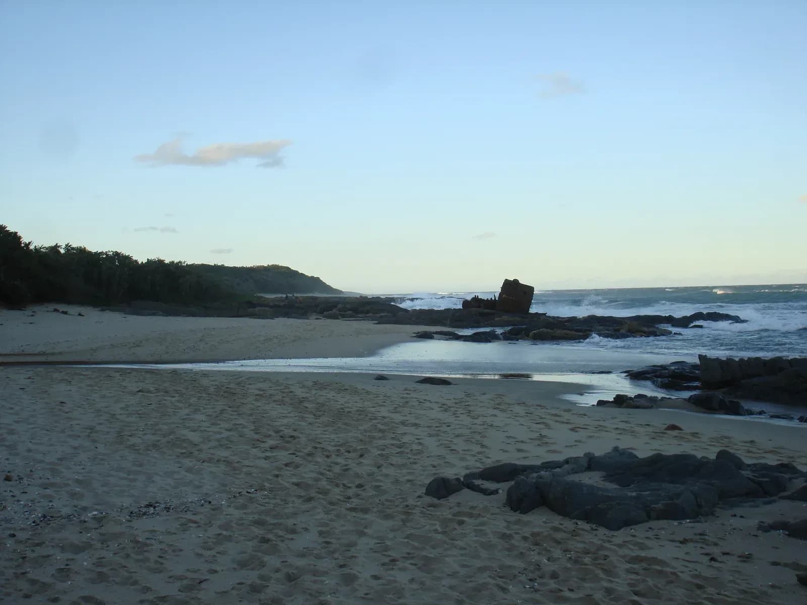 Rock pools at low tide